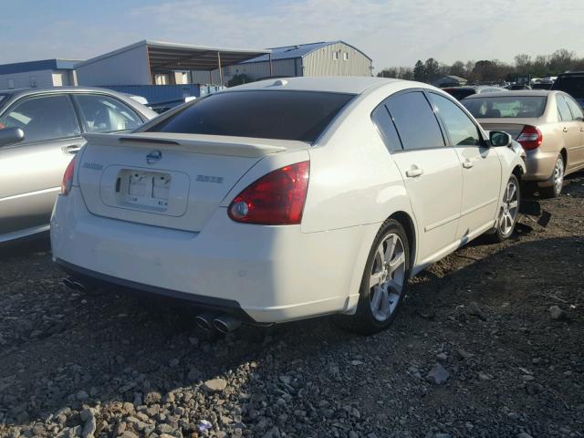 1N4BA41E37C815489 - 2007 NISSAN MAXIMA SE WHITE photo 4