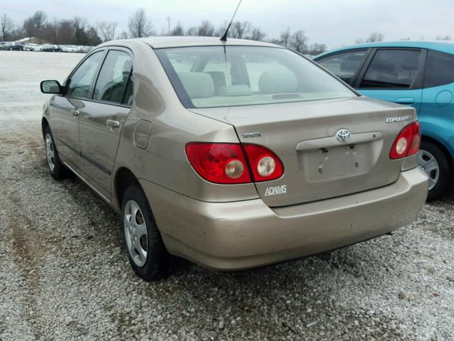 1NXBR32E28Z982655 - 2008 TOYOTA COROLLA CE GOLD photo 3