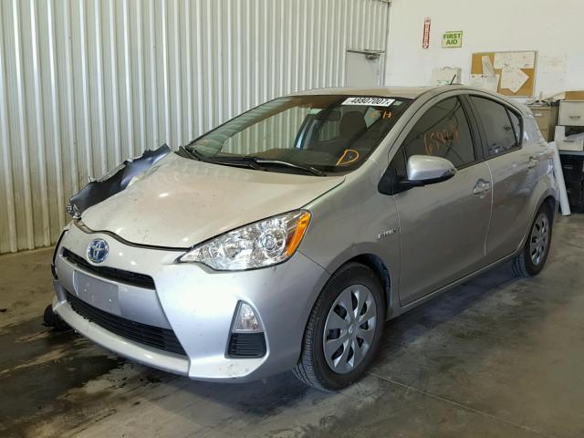 JTDKDTB32C1017550 - 2012 TOYOTA PRIUS C SILVER photo 2