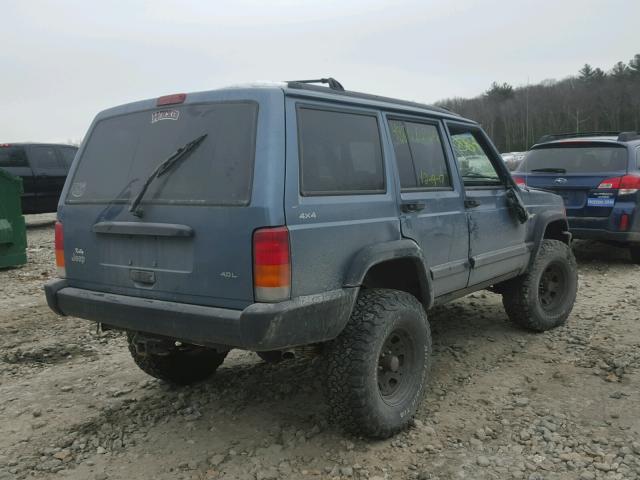 1J4FJ68S4WL284783 - 1998 JEEP CHEROKEE S BLUE photo 4