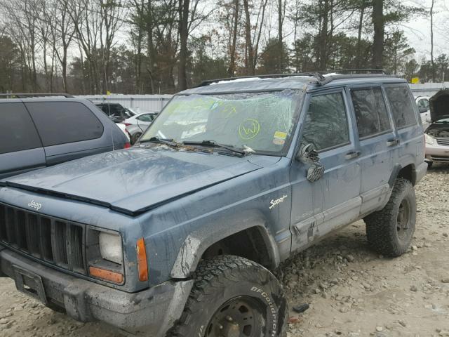 1J4FJ68S4WL284783 - 1998 JEEP CHEROKEE S BLUE photo 9