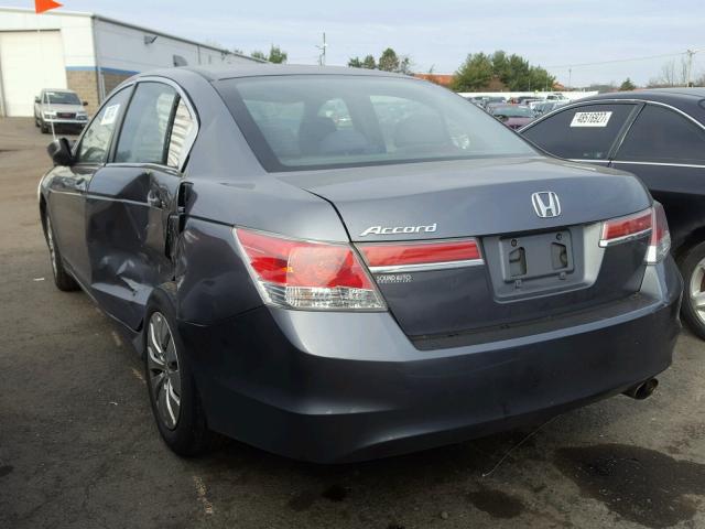 1HGCP2F39CA146189 - 2012 HONDA ACCORD LX GRAY photo 3