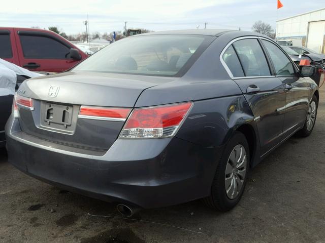 1HGCP2F39CA146189 - 2012 HONDA ACCORD LX GRAY photo 4