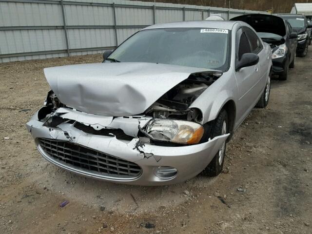 1C3EL46X83N574110 - 2003 CHRYSLER SEBRING LX SILVER photo 2