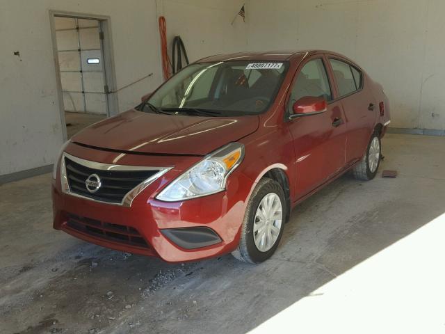 3N1CN7AP8GL886930 - 2016 NISSAN VERSA S MAROON photo 2