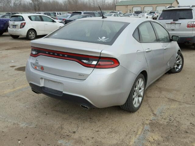 1C3CDFBA9DD321564 - 2013 DODGE DART SXT SILVER photo 4