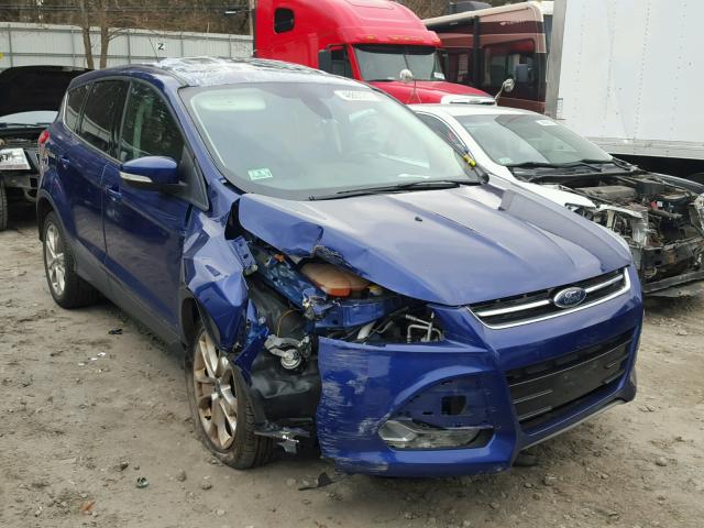 1FMCU9H96DUC87704 - 2013 FORD ESCAPE SEL BLUE photo 1