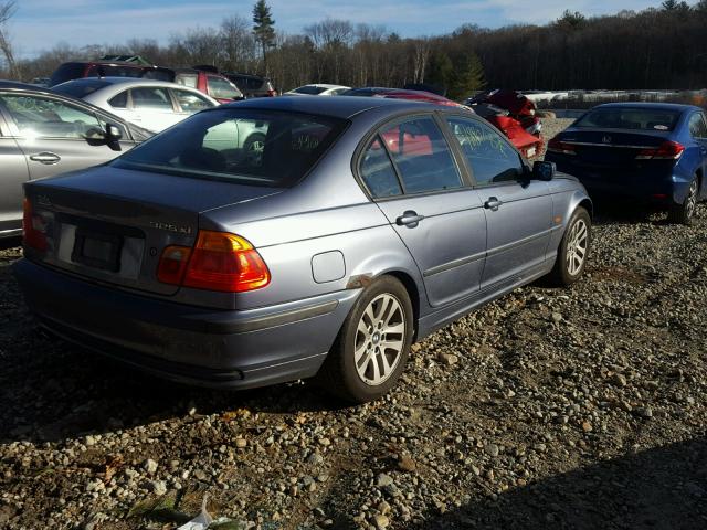 WBAAV33421EE77202 - 2001 BMW 325 I BLUE photo 4