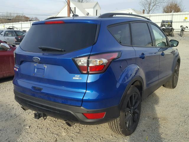 1FMCU9G96HUE21862 - 2017 FORD ESCAPE SE BLUE photo 4