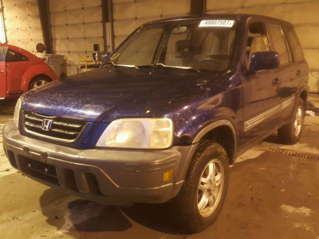 JHLRD1861WC103867 - 1998 HONDA CR-V EX BLUE photo 2