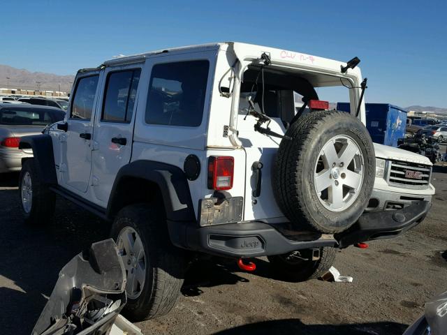 1C4HJWFG8EL173908 - 2014 JEEP WRANGLER U WHITE photo 3