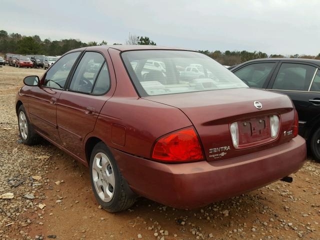 3N1CB51D84L475655 - 2004 NISSAN SENTRA 1.8 BURGUNDY photo 3