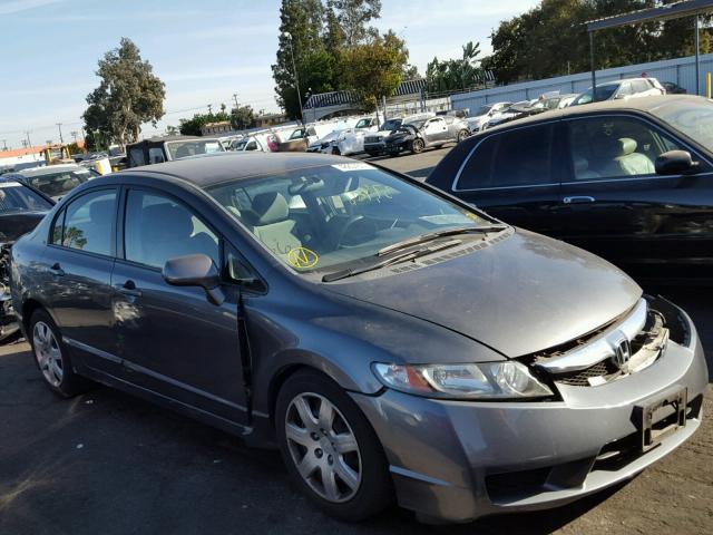 2HGFA1F52BH533841 - 2011 HONDA CIVIC LX GRAY photo 1