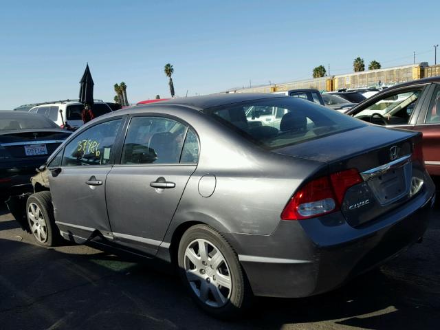 2HGFA1F52BH533841 - 2011 HONDA CIVIC LX GRAY photo 3