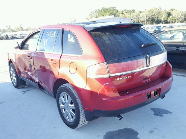 2LMDU68C87BJ26428 - 2007 LINCOLN MKX RED photo 3