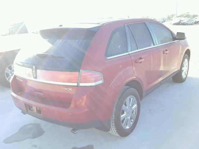 2LMDU68C87BJ26428 - 2007 LINCOLN MKX RED photo 4