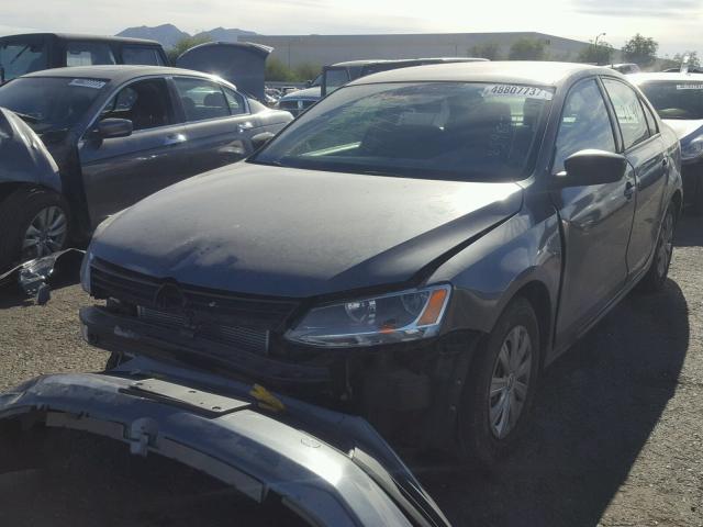 3VW2K7AJ5CM365646 - 2012 VOLKSWAGEN JETTA BASE 灰色 照片 2