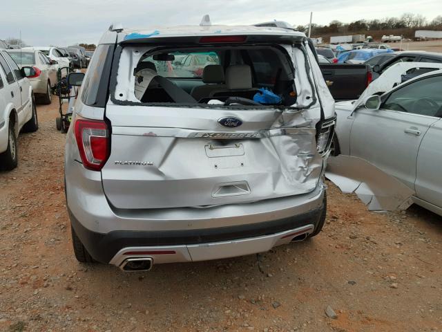 1FM5K8HT8HGA97427 - 2017 FORD EXPLORER P SILVER photo 9