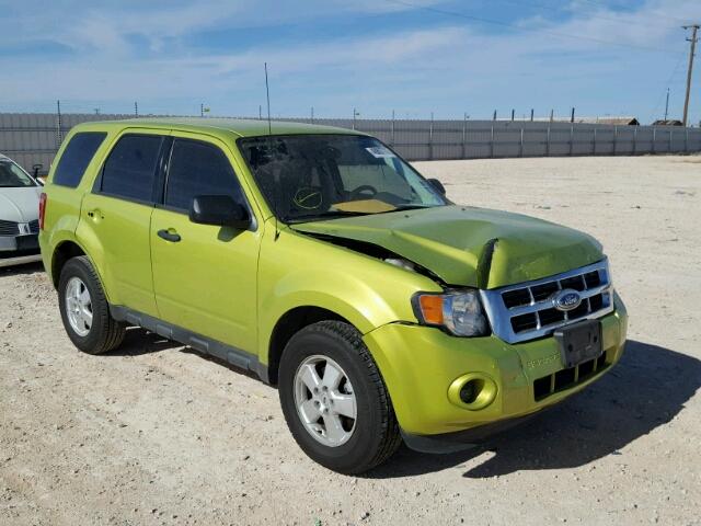 1FMCU0C75CKB53682 - 2012 FORD ESCAPE XLS GREEN photo 1