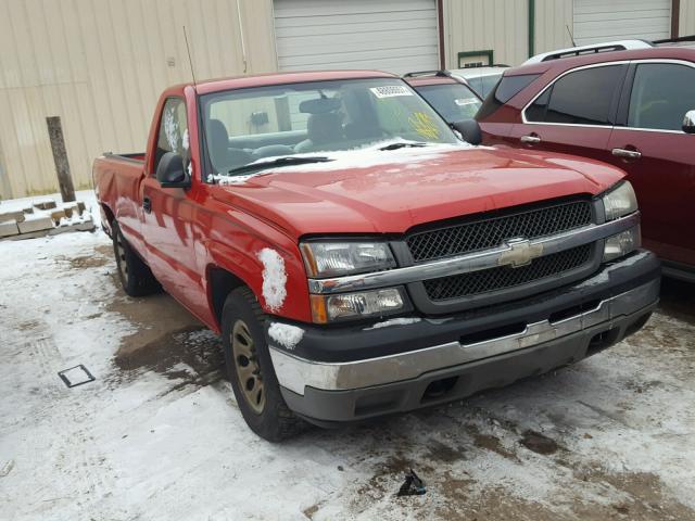 1GCEC14X25Z321938 - 2005 CHEVROLET SILVERADO RED photo 1