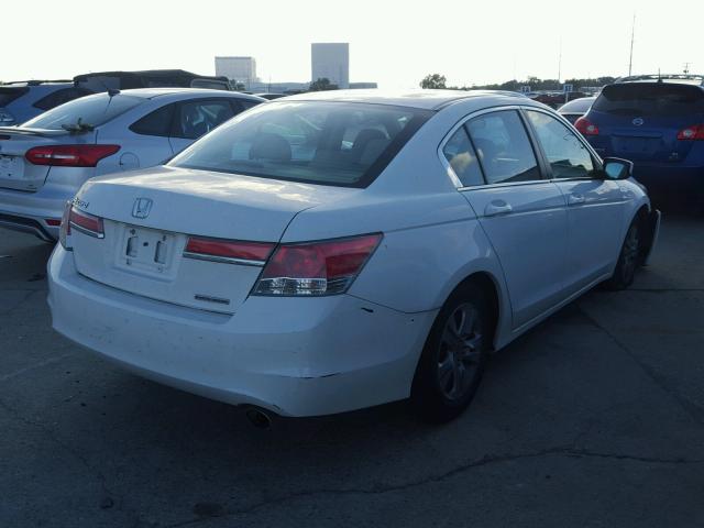 1HGCP2F65CA127424 - 2012 HONDA ACCORD SE WHITE photo 4