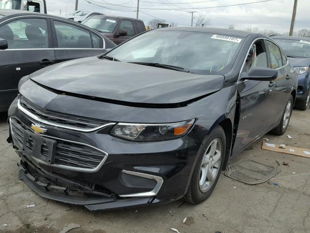 1G1ZB5ST1GF306405 - 2016 CHEVROLET MALIBU LS შავი ფოტო 2