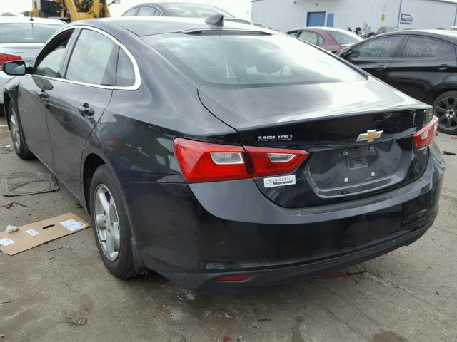 1G1ZB5ST1GF306405 - 2016 CHEVROLET MALIBU LS შავი ფოტო 3