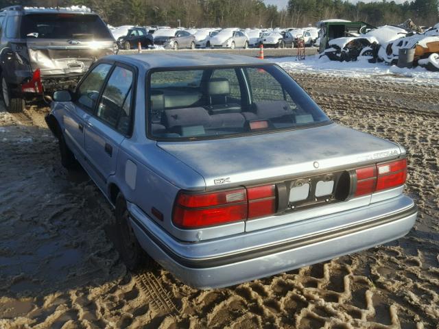 2T1AE94A0MC095829 - 1991 TOYOTA COROLLA DL BLUE photo 3