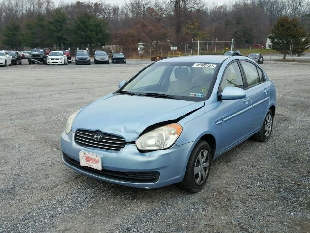 KMHCN46CX8U229566 - 2008 HYUNDAI ACCENT GLS BLUE photo 2