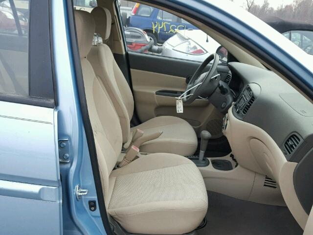 KMHCN46CX8U229566 - 2008 HYUNDAI ACCENT GLS BLUE photo 5