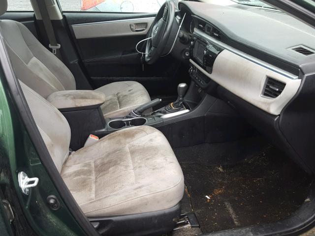 2T1BPRHE4EC012478 - 2014 TOYOTA COROLLA EC 绿色 照片 5