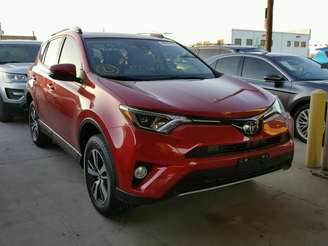 JTMWFREV2HJ144446 - 2017 TOYOTA RAV4 XLE RED photo 1