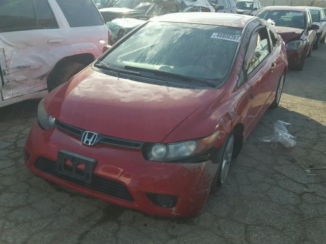 2HGFG12898H530071 - 2008 HONDA CIVIC EX RED photo 2