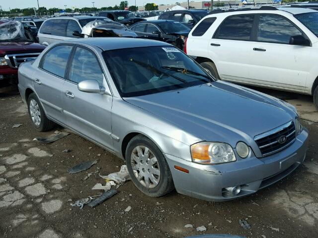 KNAGD126845357345 - 2004 KIA OPTIMA LX SILVER photo 1