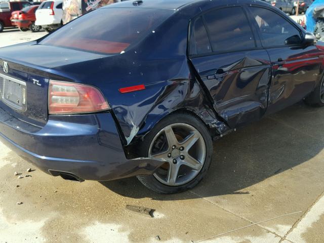 19UUA66237A026673 - 2007 ACURA TL BLUE photo 9