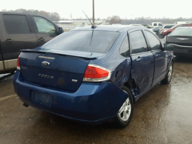 1FAHP36N39W114884 - 2009 FORD FOCUS SES BLUE photo 4