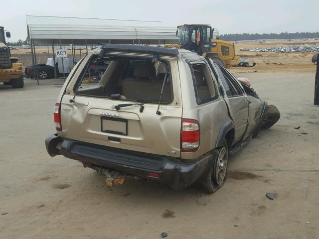 JN8AR07Y0YW446474 - 2000 NISSAN PATHFINDER GOLD photo 4