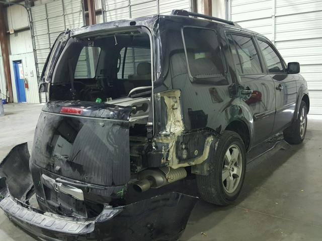 5FNYF4H40BB014629 - 2011 HONDA PILOT EX BLACK photo 4