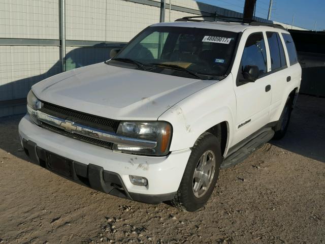 1GNDT13S232184904 - 2003 CHEVROLET TRAILBLAZE WHITE photo 2