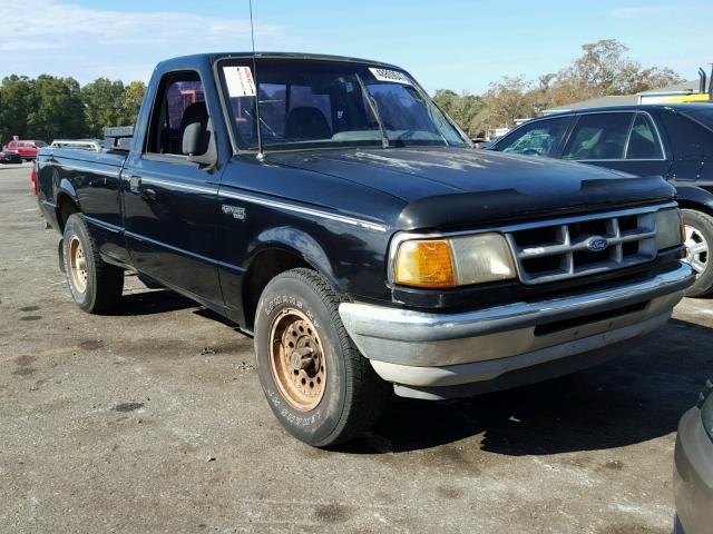 1FTCR10U5PUB08063 - 1993 FORD RANGER BLACK photo 1