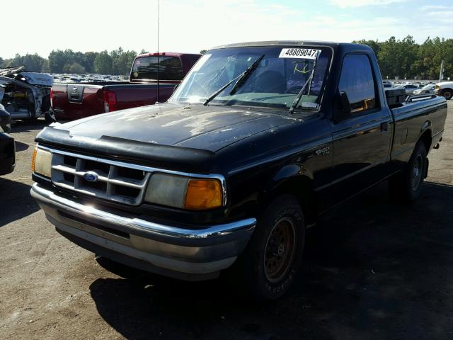 1FTCR10U5PUB08063 - 1993 FORD RANGER BLACK photo 2