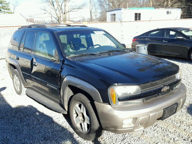 1GNDS13S432189086 - 2003 CHEVROLET TRAILBLAZE BLACK photo 1