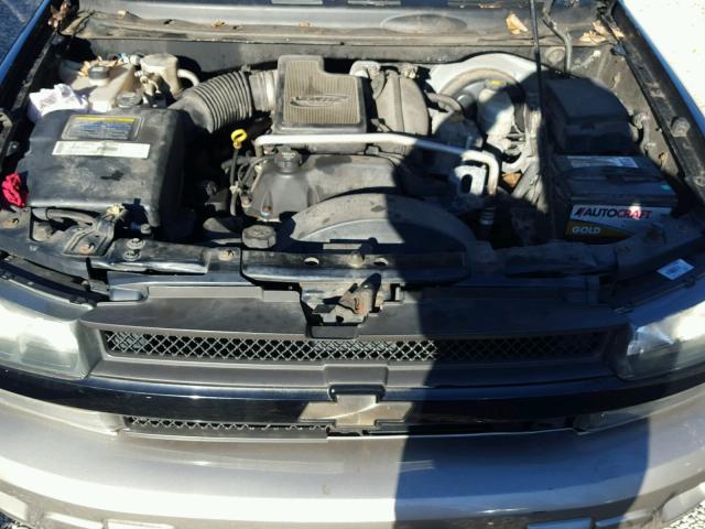 1GNDS13S432189086 - 2003 CHEVROLET TRAILBLAZE BLACK photo 7