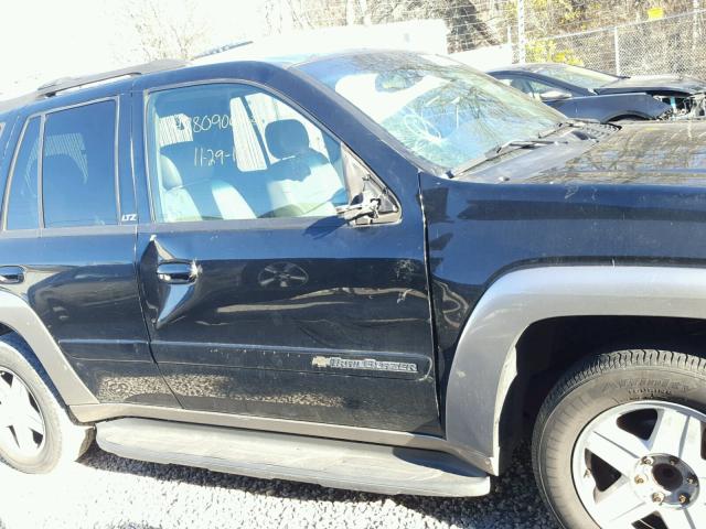 1GNDS13S432189086 - 2003 CHEVROLET TRAILBLAZE BLACK photo 9