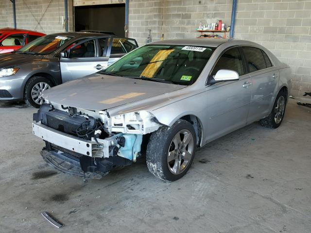 1G1ZH57B89F164314 - 2009 CHEVROLET MALIBU 1LT SILVER photo 2