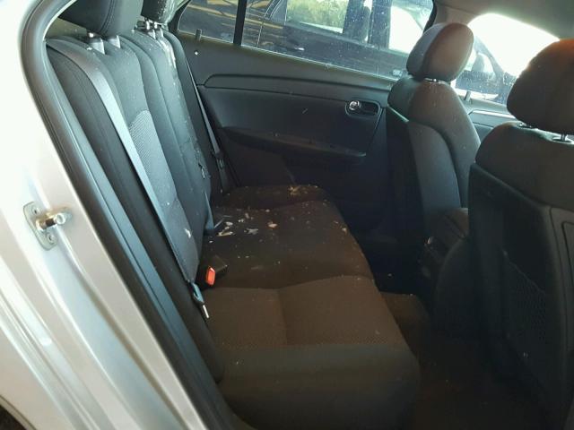 1G1ZH57B89F164314 - 2009 CHEVROLET MALIBU 1LT SILVER photo 6