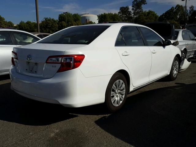 4T4BF1FKXCR268932 - 2012 TOYOTA CAMRY BASE WHITE photo 4