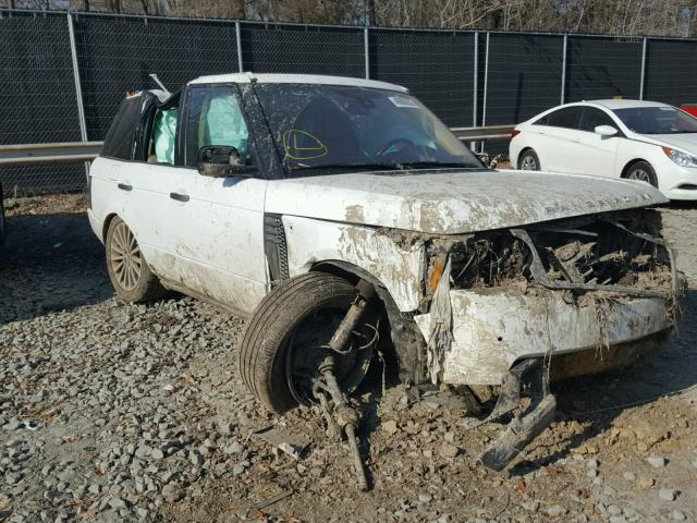 SALMF1E43BA341447 - 2011 LAND ROVER RANGE ROVE WHITE photo 1