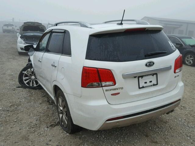 5XYKWDA24BG138006 - 2011 KIA SORENTO SX WHITE photo 3