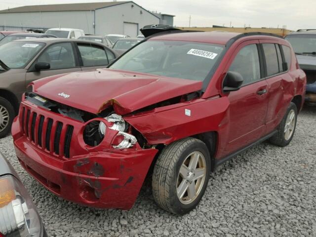 1J8FT47W78D518347 - 2008 JEEP COMPASS SP RED photo 2